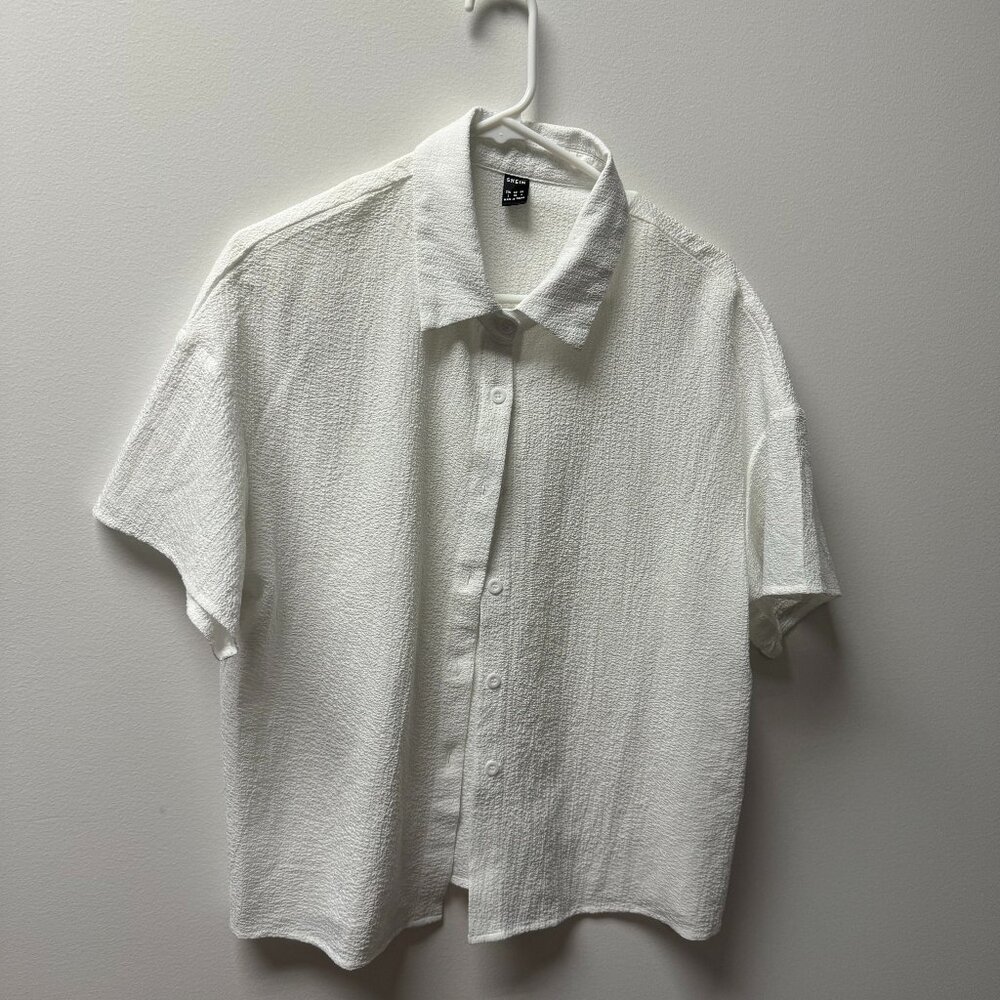 Matching White Top + Bottom Coverup